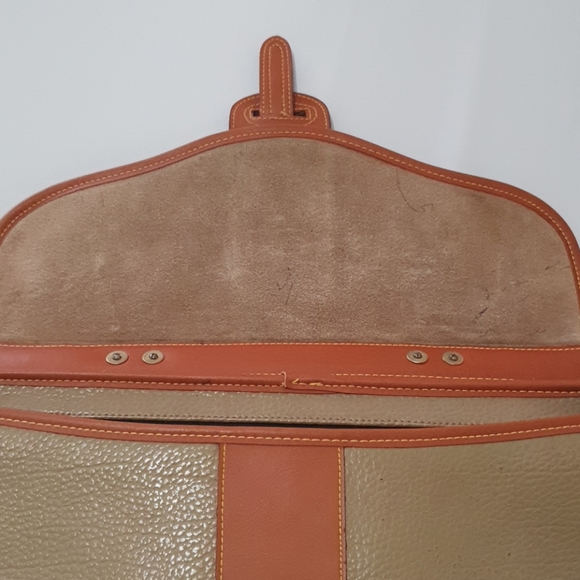 Vintage Dooney and Bourke Taupe Leather Briefcase - Picture 10 of 14
